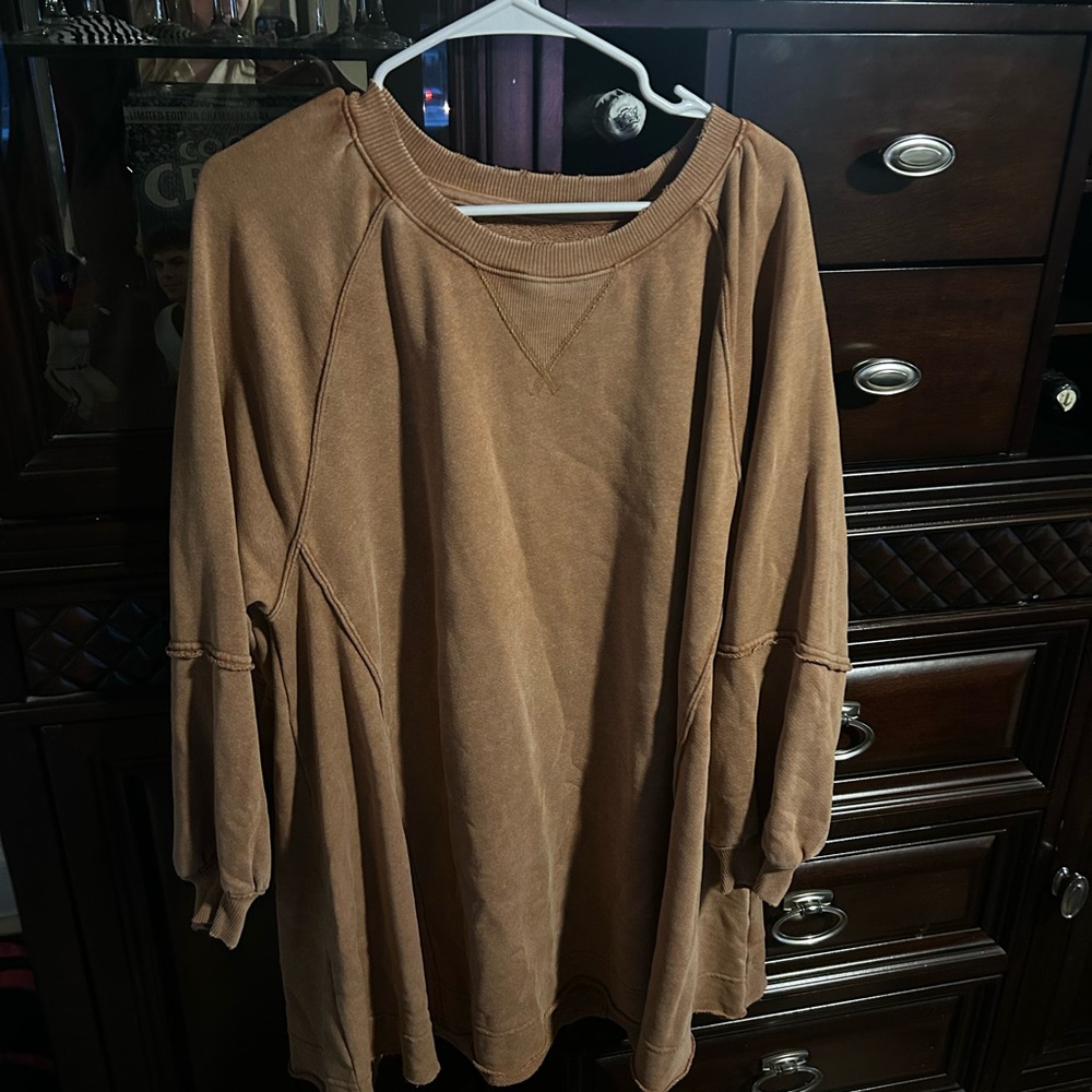 American Eagle Brown Oversized Sweater Dress